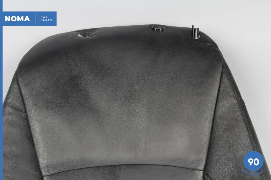 03-08 BMW Z4 E85 Front Left Driver Seat Upper Top Seat Cushion Leather Black OEM