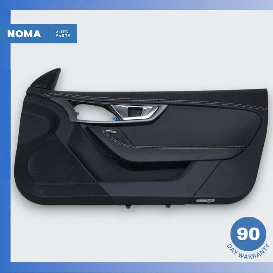 14-20 Jaguar X152 F-Type Right Side Interior Door Trim Panel Nappa Black OEM