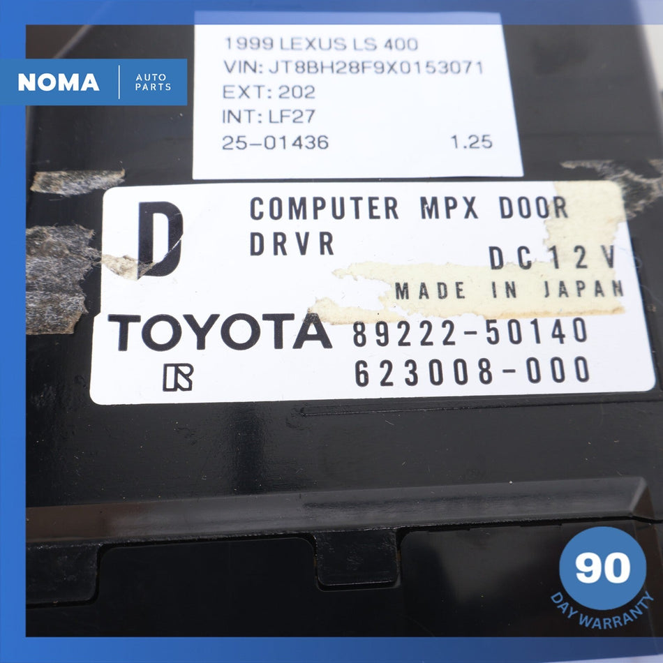 99-00 Lexus UCF20 LS400 Front Left Door MPX Multiplex Network Control Module OEM