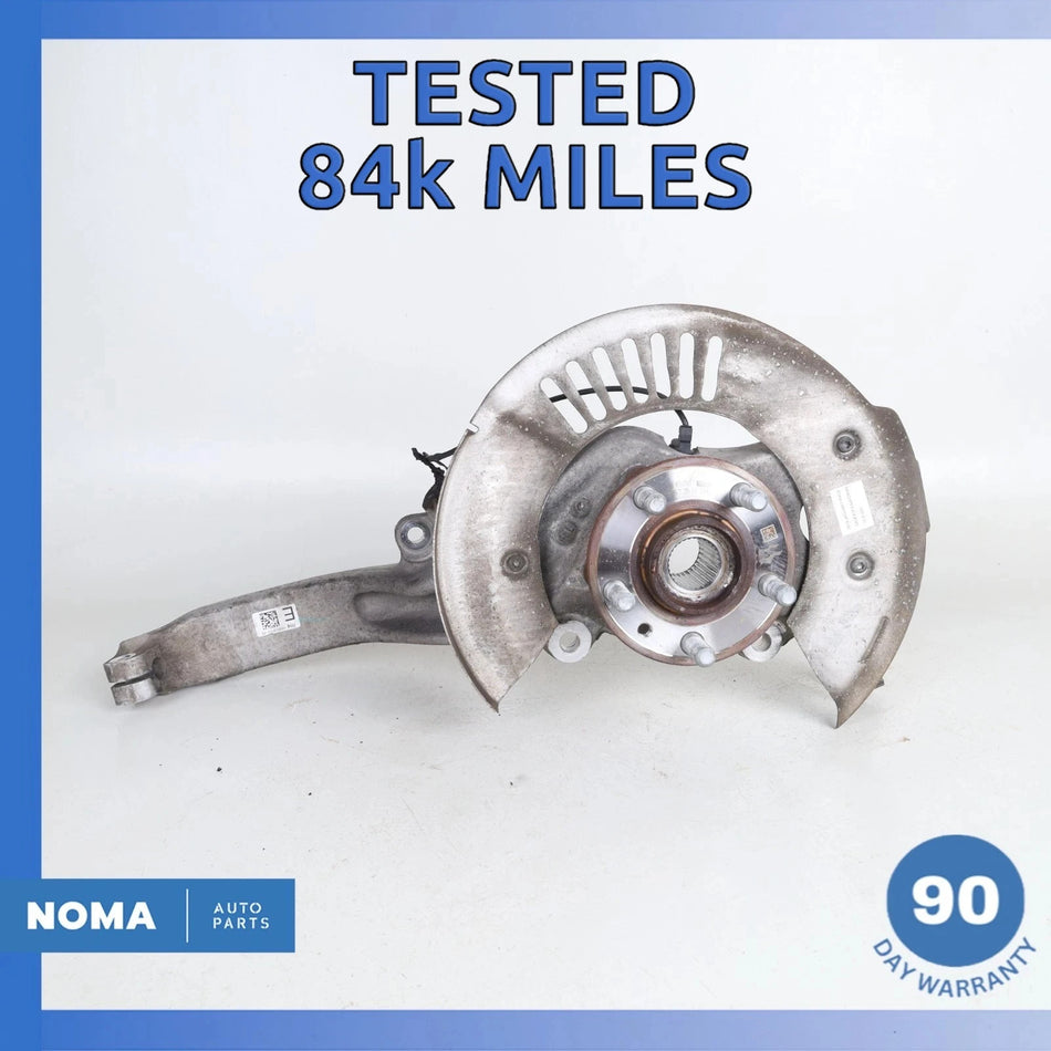 18-21 Jaguar X761 F-Pace Velar Front Right Spindle Knuckle Hub w/ Shield OEM 84k