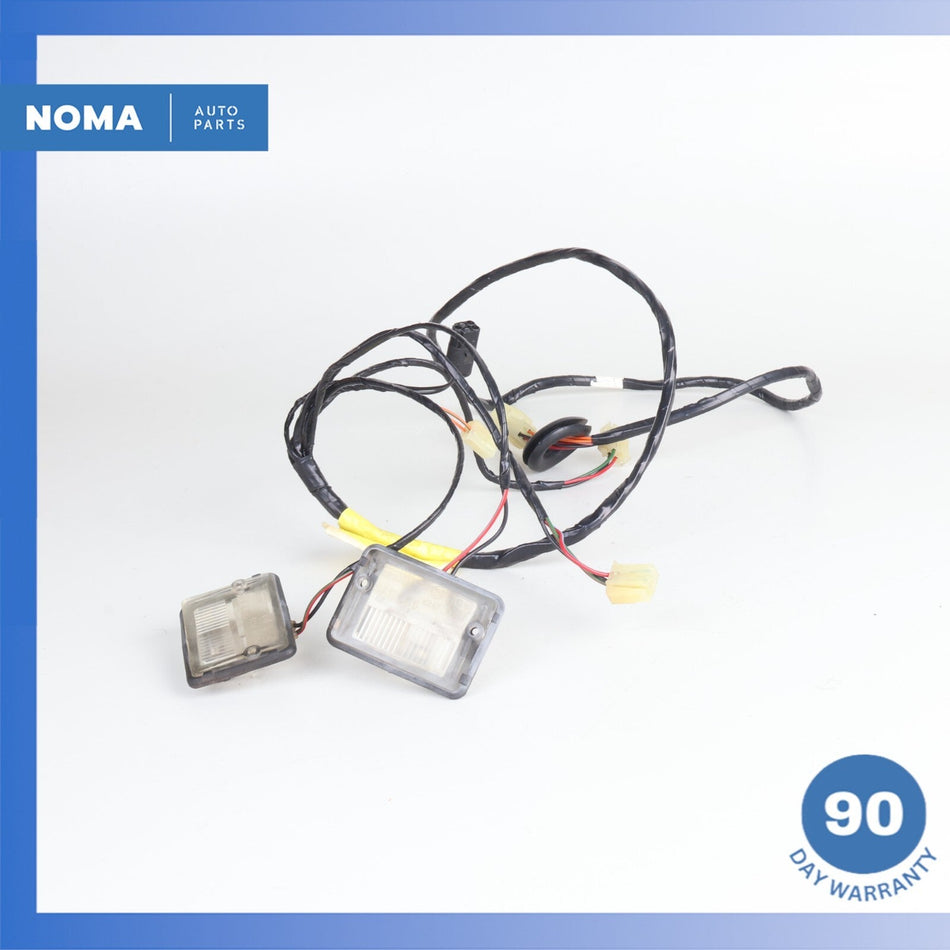 92-96 Jaguar XJS Series 3 Rear License Plate Light Lamp Set w/ Harness OEM