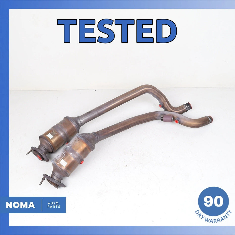 16-19 Jaguar X351 XJL XJ 3.0L Left & Right Side Exhaust Downpipe Set OEM