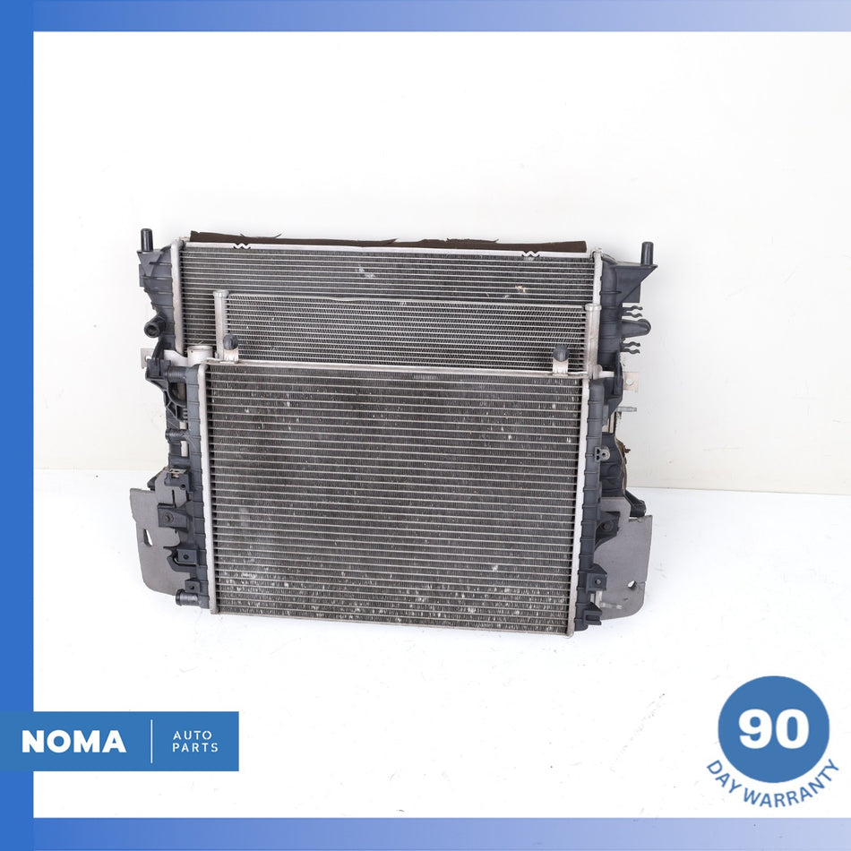 10-19 Jaguar X351 XJ XFR Radiator A/C AC Condenser Intercooler Assembly OEM
