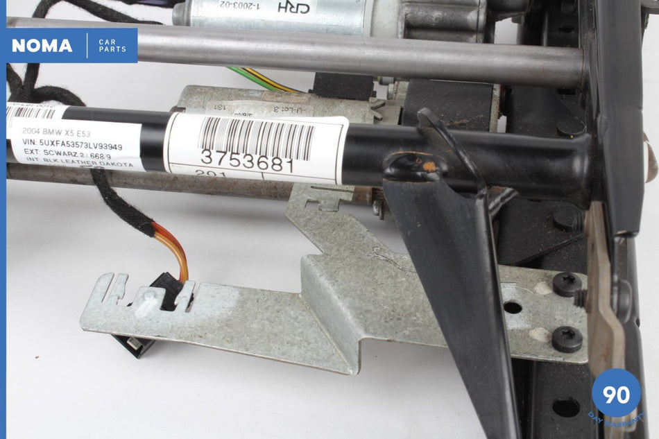 00-06 BMW X5 E53 Front Right Seat Lower Slide Track Frame Rail w/ Motor OEM