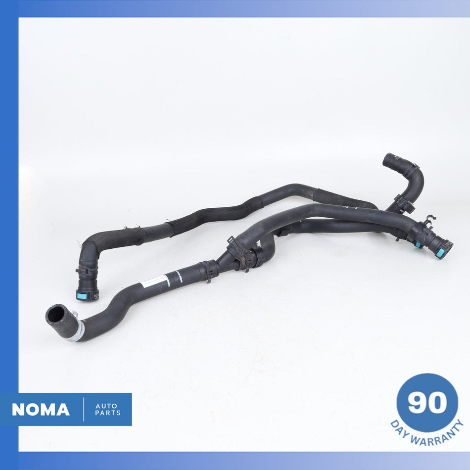 10-24 Jaguar X150 XK F-Type XKR Engine Radiator Coolant Return Hose Pipe Set OEM