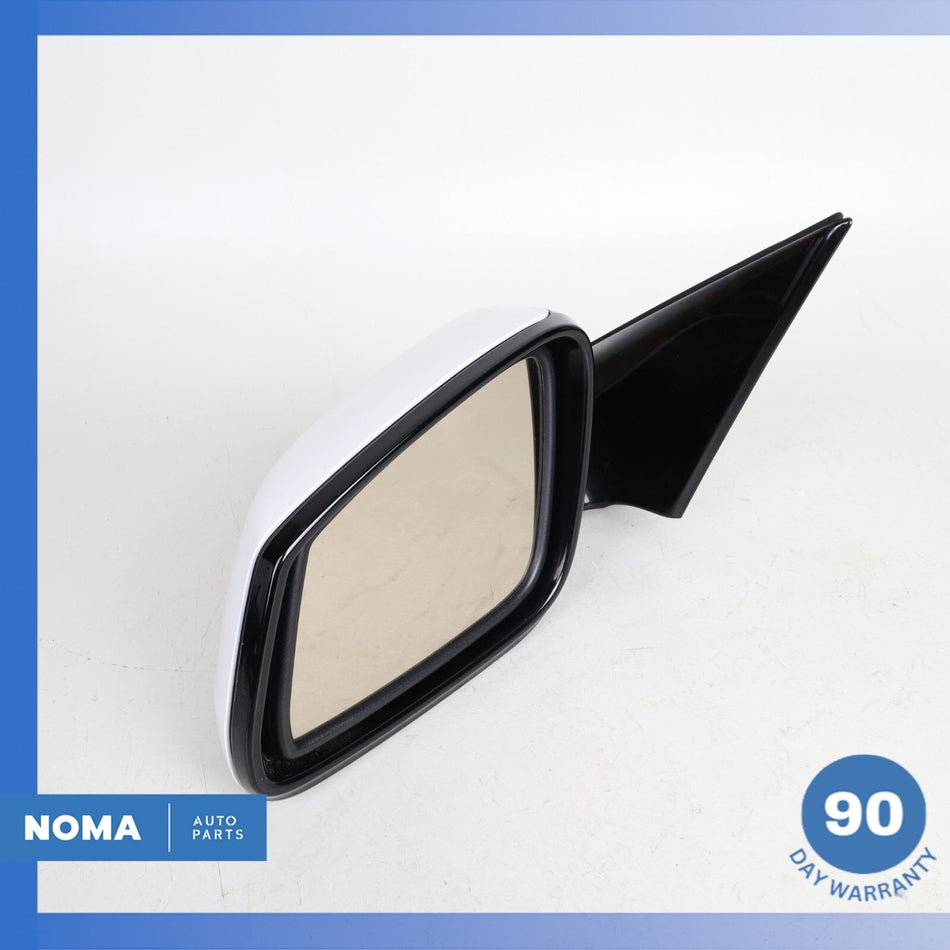 11-13 BMW F10 550i 535i 528i Left Driver Side Rear View Door Mirror White OEM