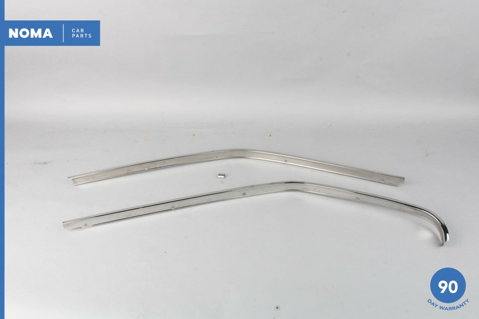 84-87 Jaguar XJ6 Series III Front & Rear Left Driver Side Door Molding Set OEM