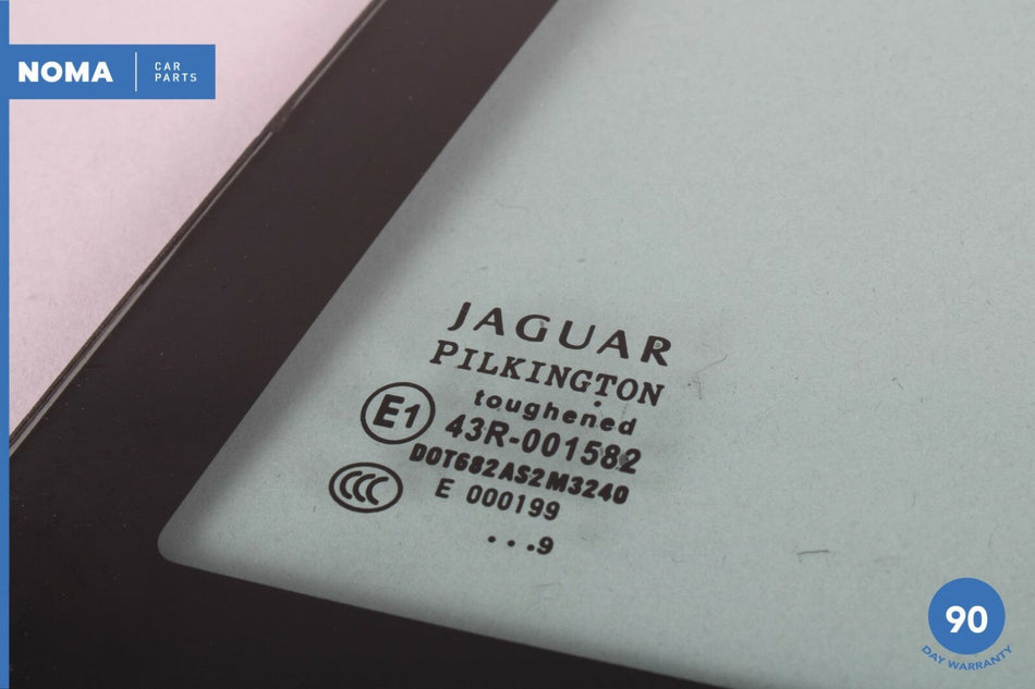 09-14 Jaguar X250 XF XFR Rear Right Side Quarter Corner Window Glass OEM