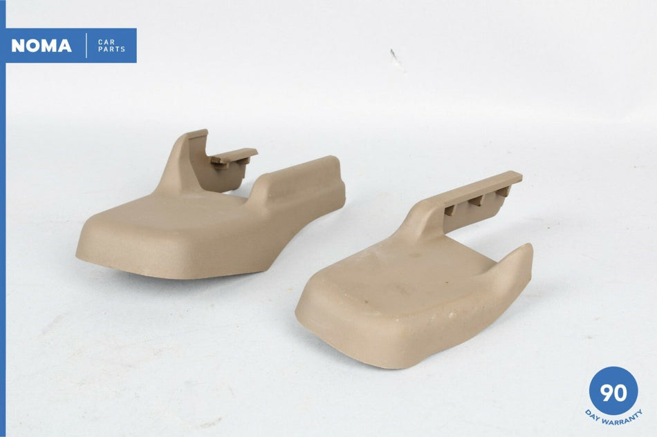 03-08 Jaguar S-Type X204 Front Left Seat Rail Catch Cover Trim Set of 2 AMB OEM
