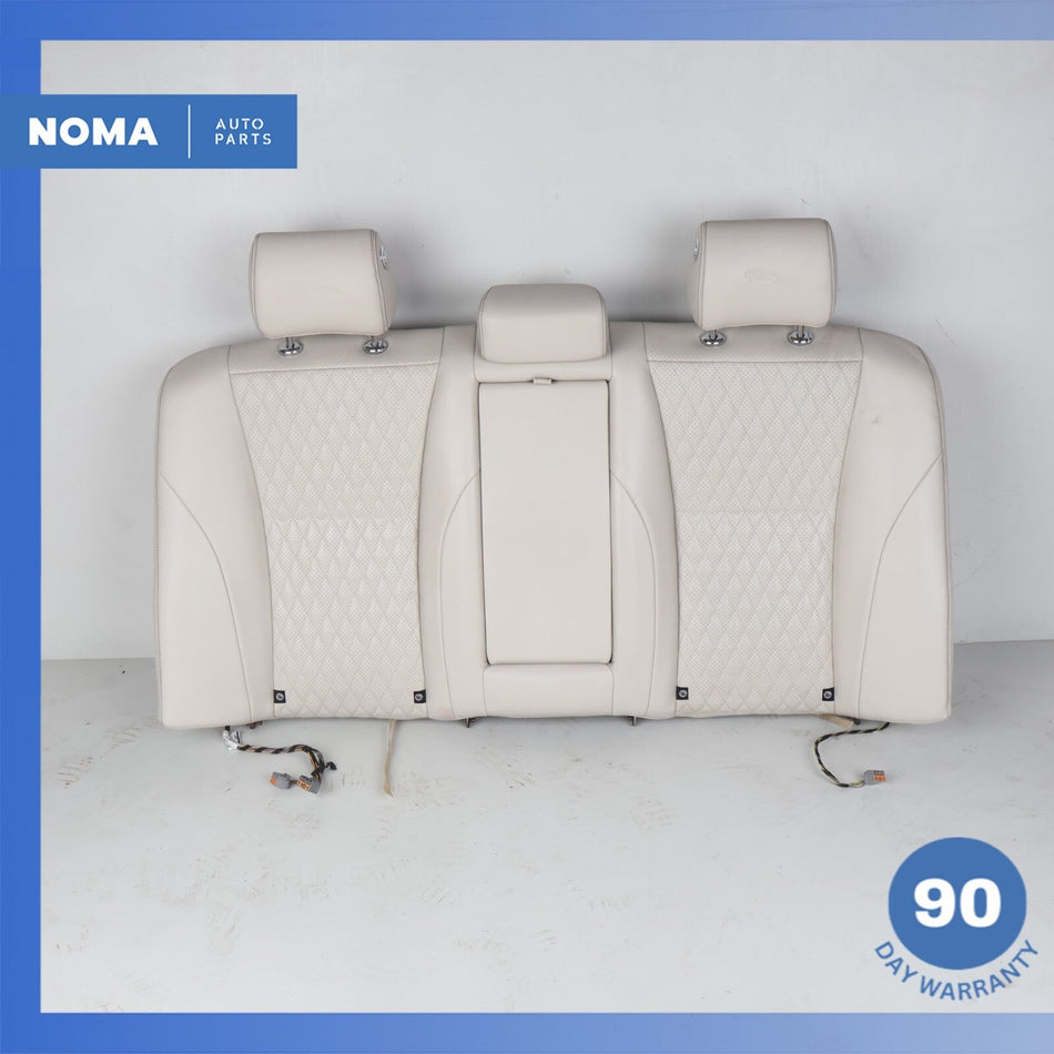 10-19 Jaguar X351 XJL XJR XJ Rear Top Upper Seat Cushion w/ Headrests Beige OEM