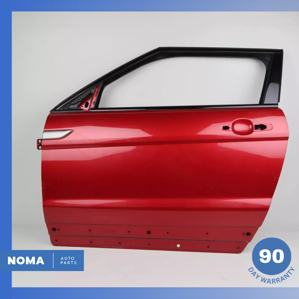 12-17 Range Rover Evoque L538 2DR Left Driver Side Door Panel Shell Red OEM