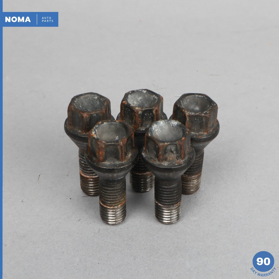 04-10 BMW 525i E60 E63 Z4 E39 Wheel Rim Bolts Lug Set of 5 36136781150 OEM