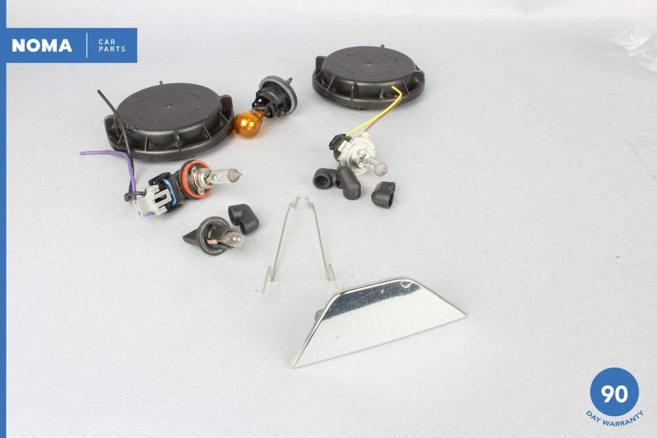 09-11 Jaguar XF XFR X250 Right Headlight Cap w/ Igniter & Bulbs & Washer Cap OEM