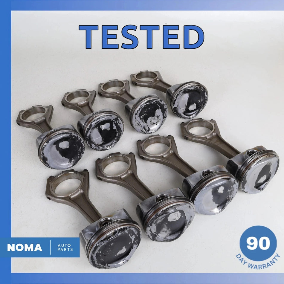 10-15 Jaguar X351 XJ LR4 5.0L N/A AJ133 V8 Engine Piston Connecting Rod Set OEM