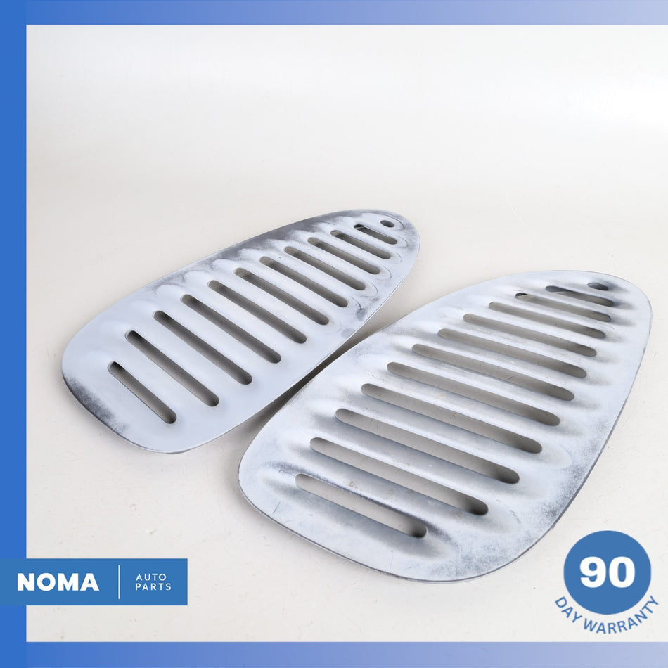 00-06 Jaguar X100 XKR Left & Right Side Hood Bonnet Vent Grille Set Gray OEM