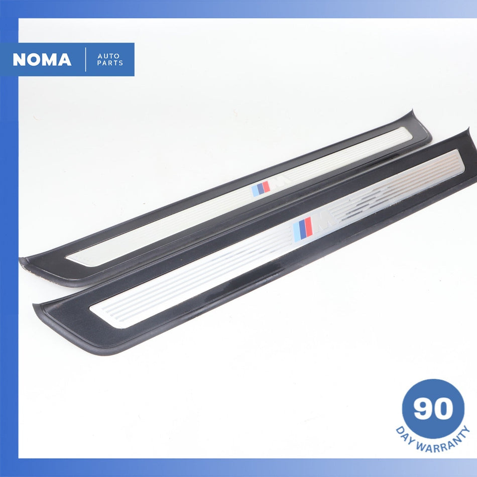 11-16 BMW F10 550i 535i 528i Sedan Front Tread Panel Scuff Plate M-Sport Set OEM