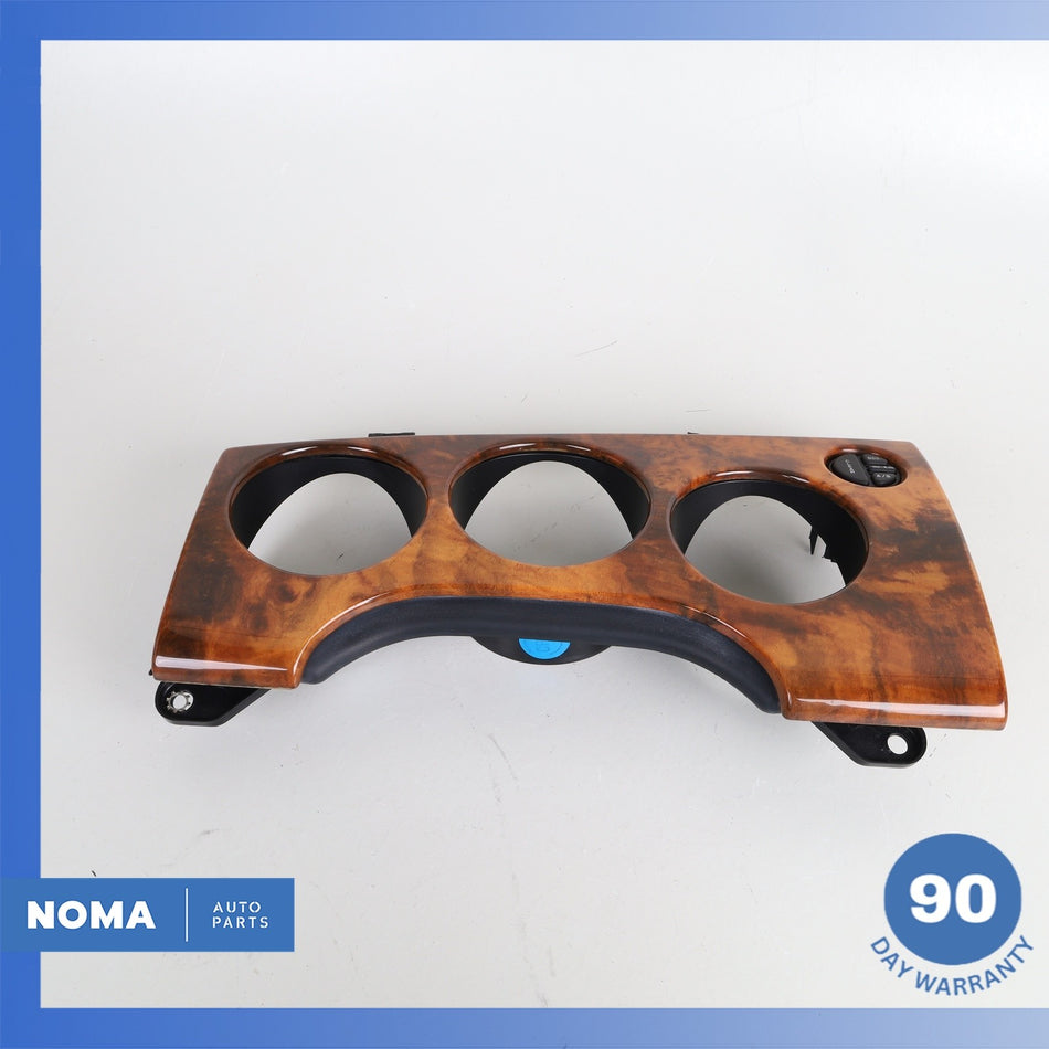 97-06 Jaguar X100 XK8 Left Side Dash Instrument Cluster Bezel w/ Switch Wood OEM