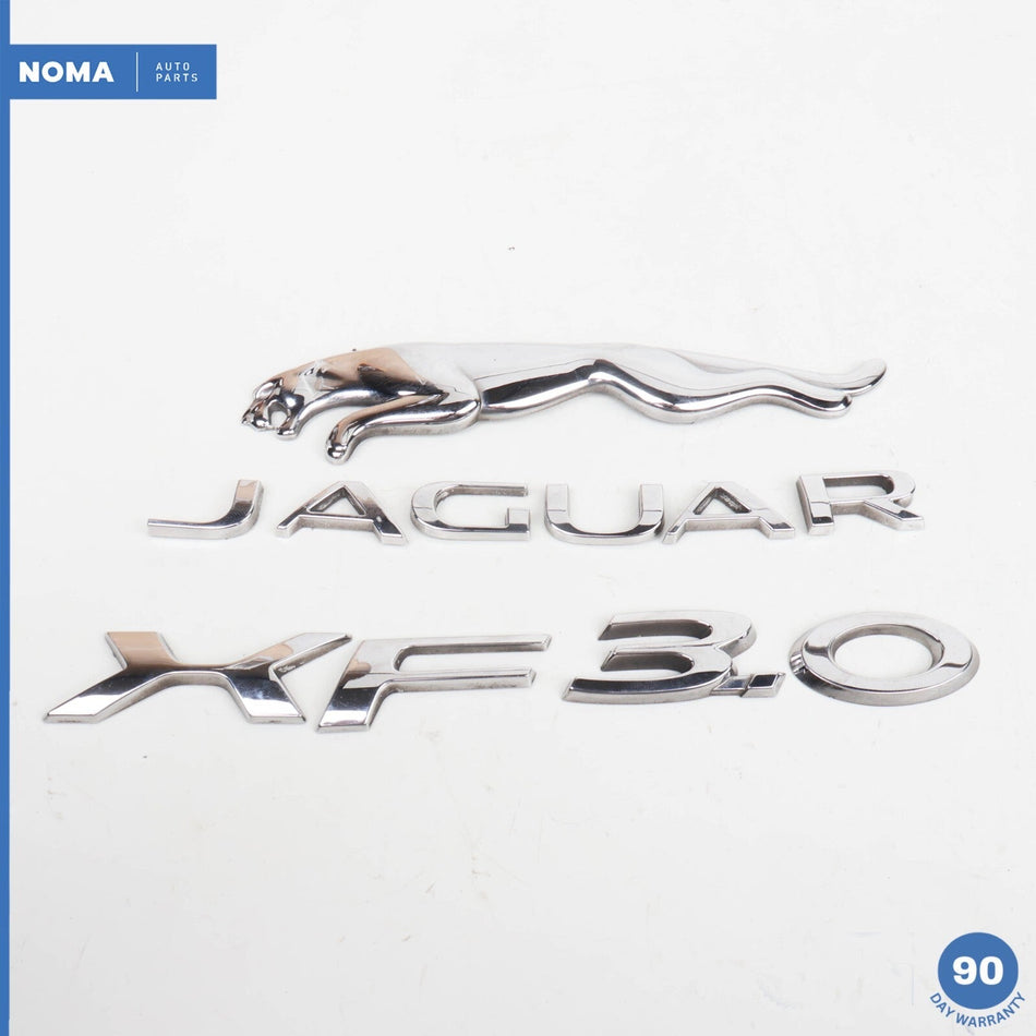 2015 Jaguar X250 XF 3.0L Rear Trunk Hatch Boot Emblem Badge Logo Emblem Set OEM
