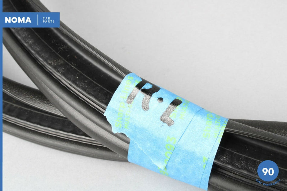 03-08 Jaguar S-Type X206 Rear Left Driver Side Inner Door Weather Strip Seal OEM