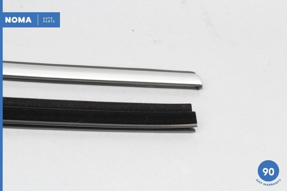 07-09 Jaguar XKR XK X150 Coupe Left Driver Door Window Seal & Molding Silver OEM