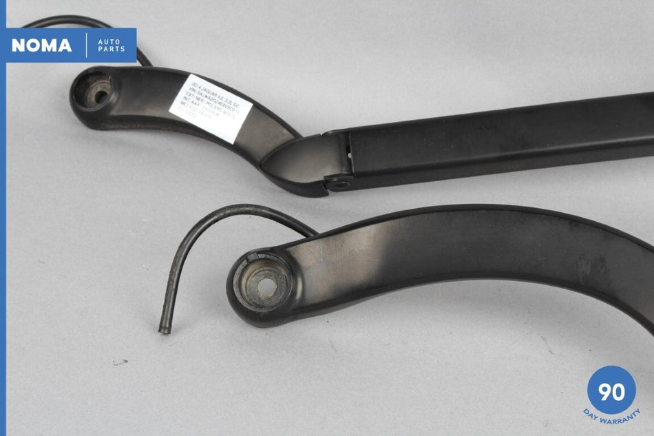 10-19 Jaguar XJ XJL X351 Windshield Washer Wiper Arm Set of 2 8X2317526BE OEM