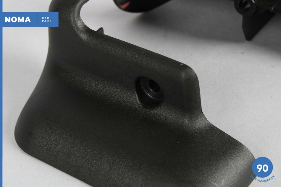 02-08 Jaguar X-Type X400 Front Left & Right Inner Seat Rail Cover Set Black OEM