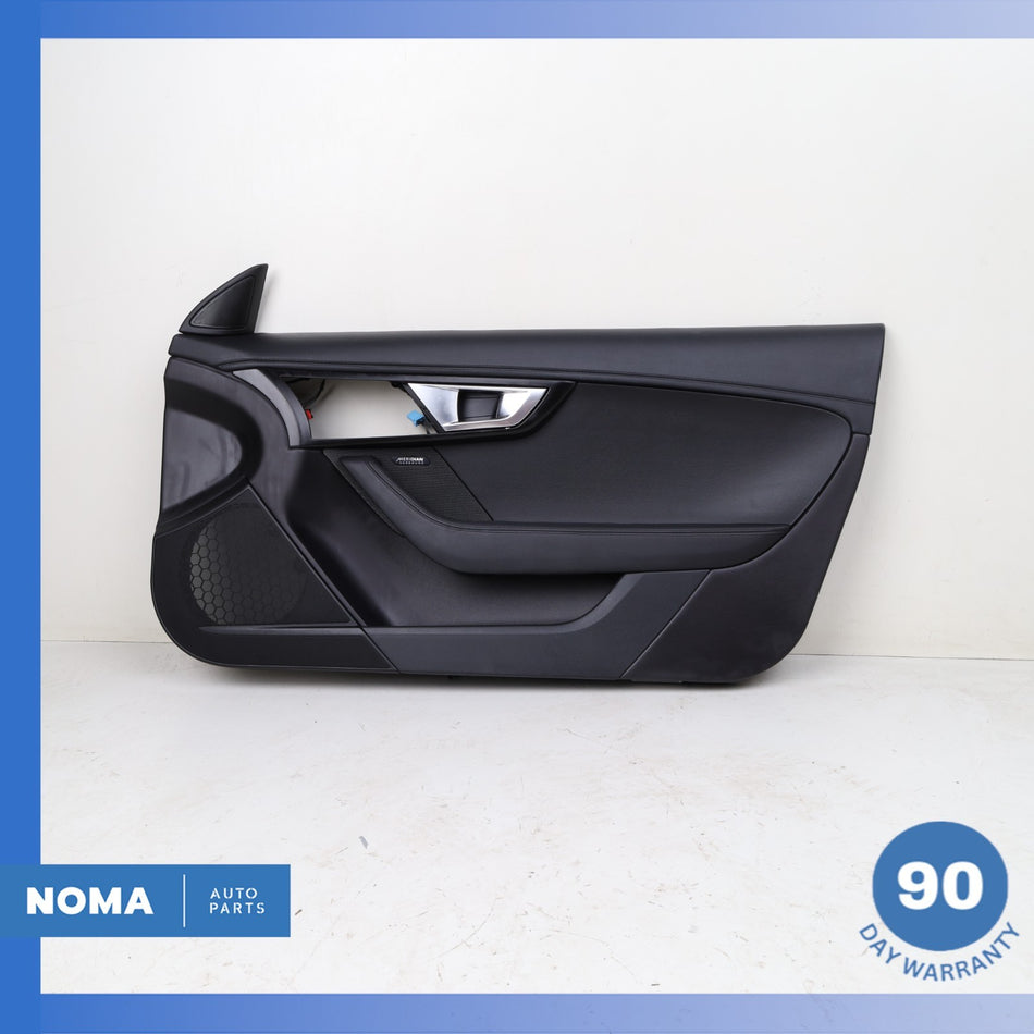 14-20 Jaguar X152 F-Type Right Passenger Side Interior Door Trim Panel Black OEM