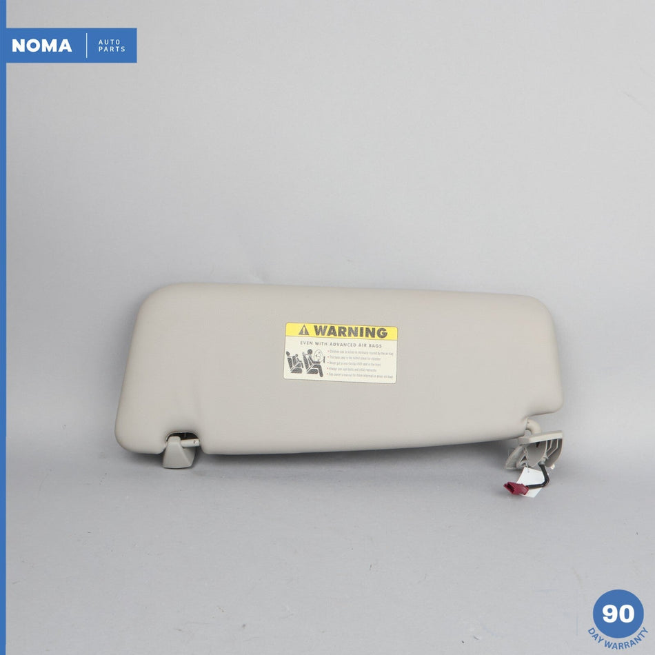 04-10 BMW 525i E60 Right Passenger Side Sun Visor w/ Vanity Mirror Gray OEM