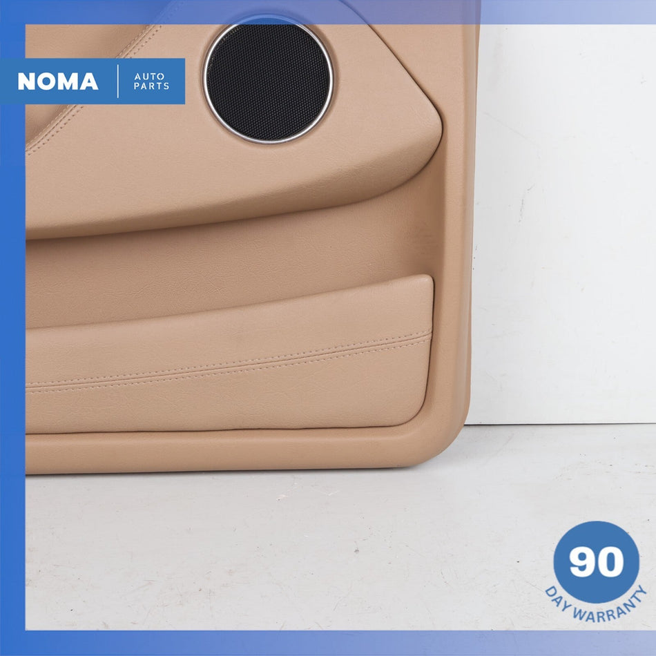 86-92 Jaguar XJ40 XJ6 XJ12 Rear Left Side Interior Door Panel Trim Beige OEM