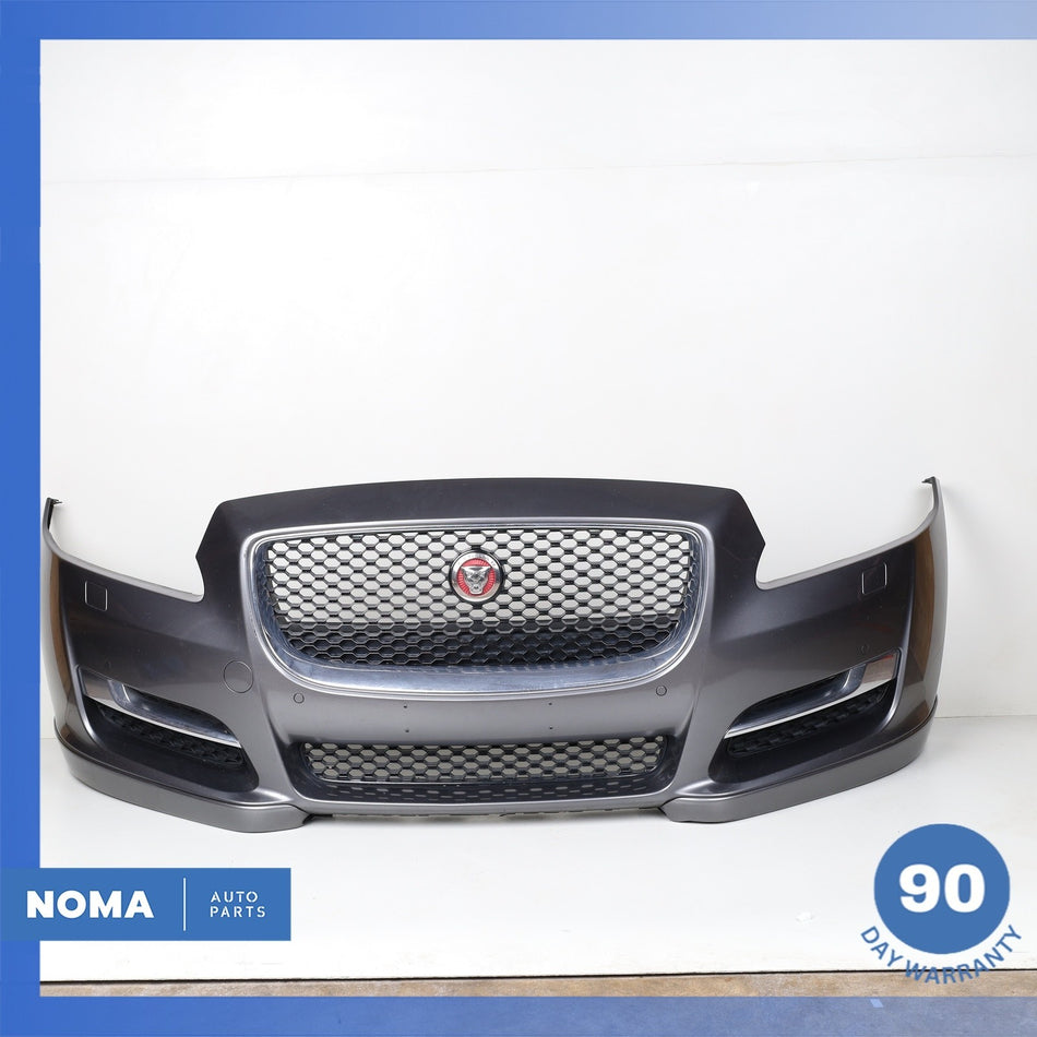 16-19 Jaguar X351 XJ XJR Front Bumper Cover Panel Assembly Gray OEM