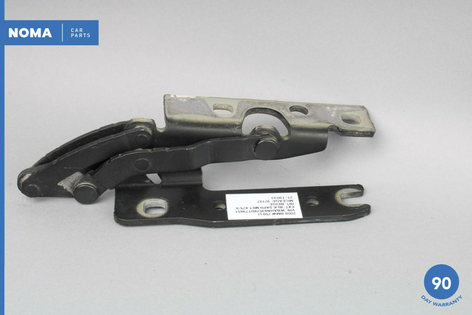 07-08 BMW 750i 750Li E66 E65 Front Right Passenger Side Hood Bonnet Hinge OEM