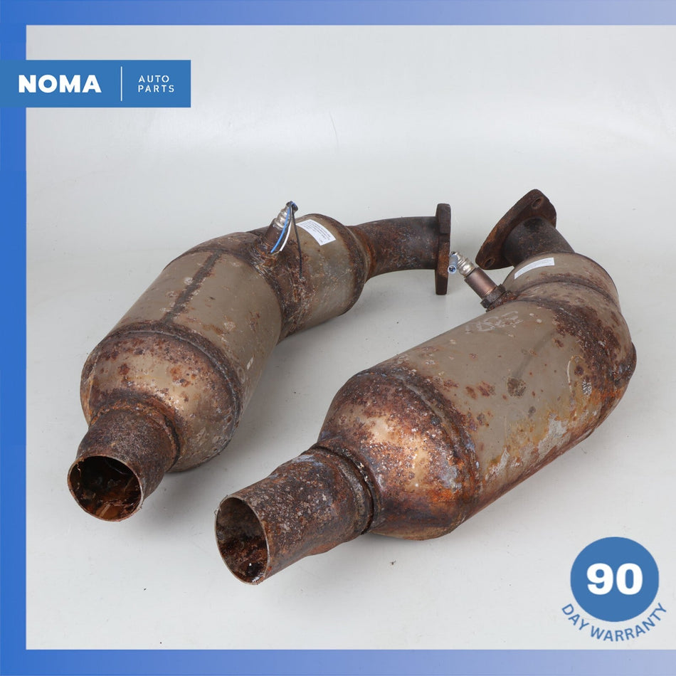 10-12 Land Rover Range Rover L322 Left & Right Side Exhaust Downpipe Set OEM