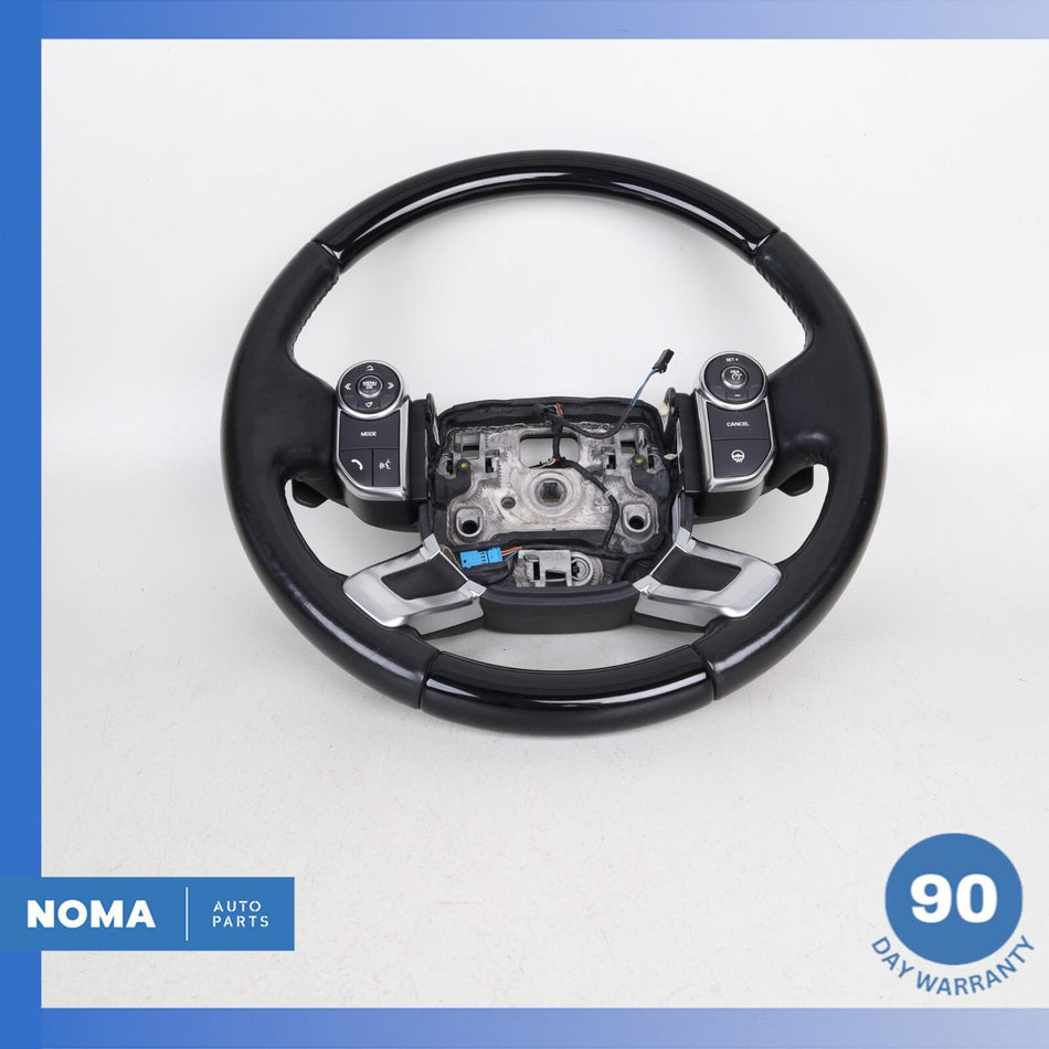 13-22 Land Rover Range Rover L405 Leather Steering Wheel Black w/ Switches OEM