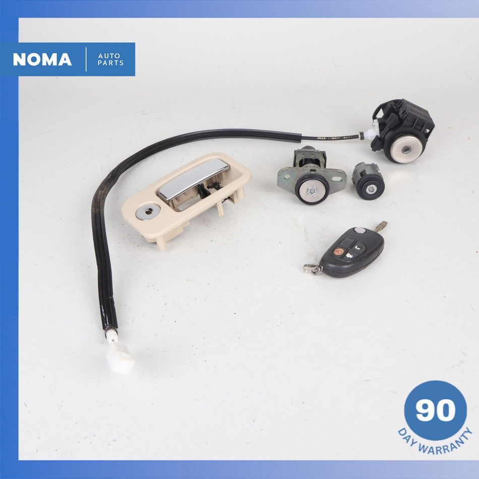 00-04 Jaguar X204 S-Type Ignition Lock Glove Box Handle Set w/ Key Fob OEM