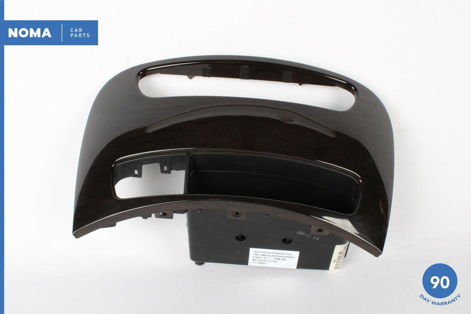 09-11 Hyundai Genesis Center Console Bezel w/ Storage 84740-3M500 Wood OEM