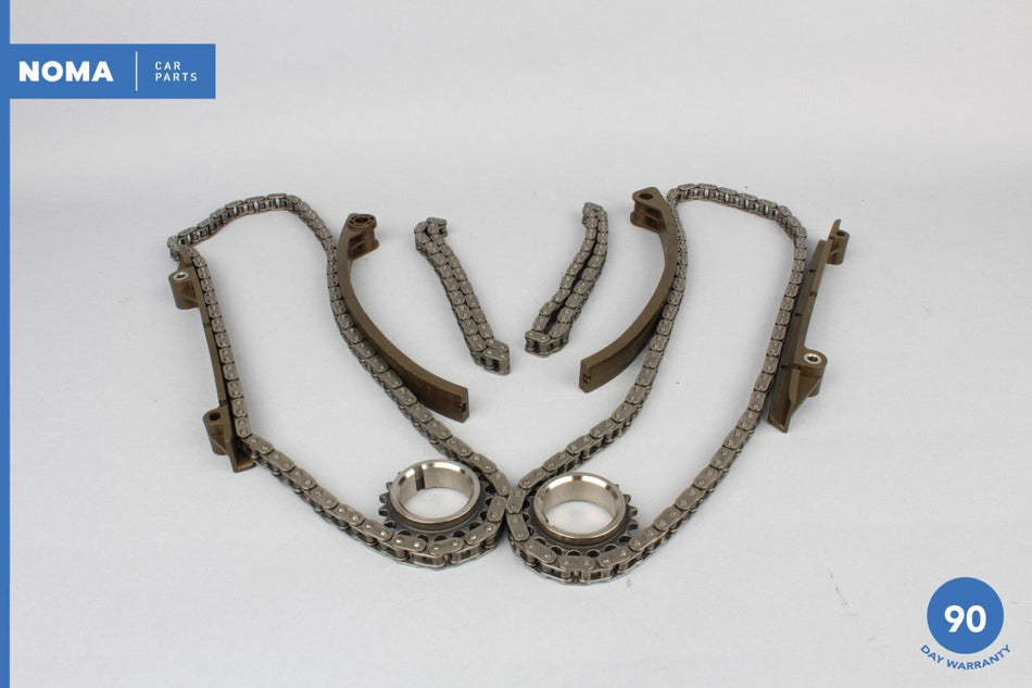 00-02 Jaguar XKR X100 4.0L S/C Primary Timing Chain w/ Guide Set 96JV6268AA OEM
