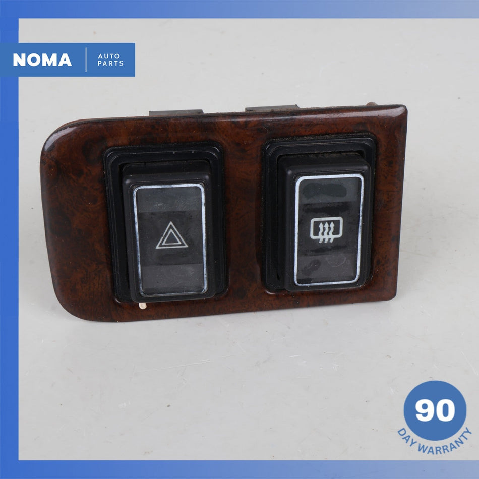 84-91 Jaguar XJS HE Emergency Hazard Button & Heated Switch Set w/ Bezel OEM