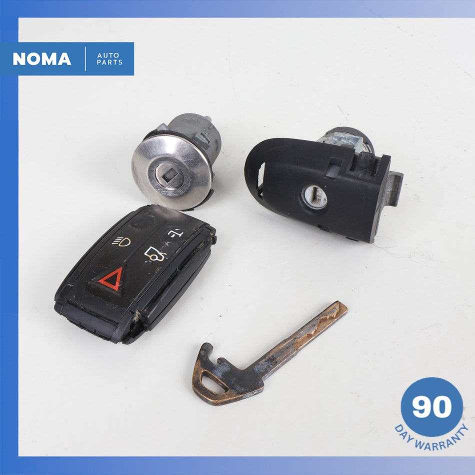 09-15 Jaguar X250 XFR XF Trunk & Driver's Lock Barrel Set / Key Fob OEM