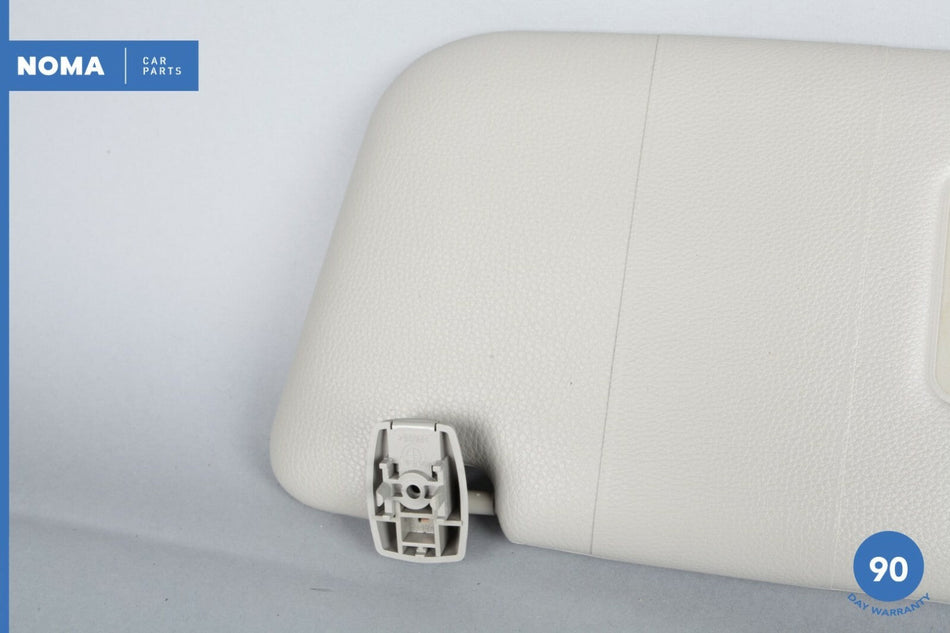 04-10 BMW 535i 535xi E60 Left Driver Side Sun Visor w/ Vanity Mirror Gray OEM