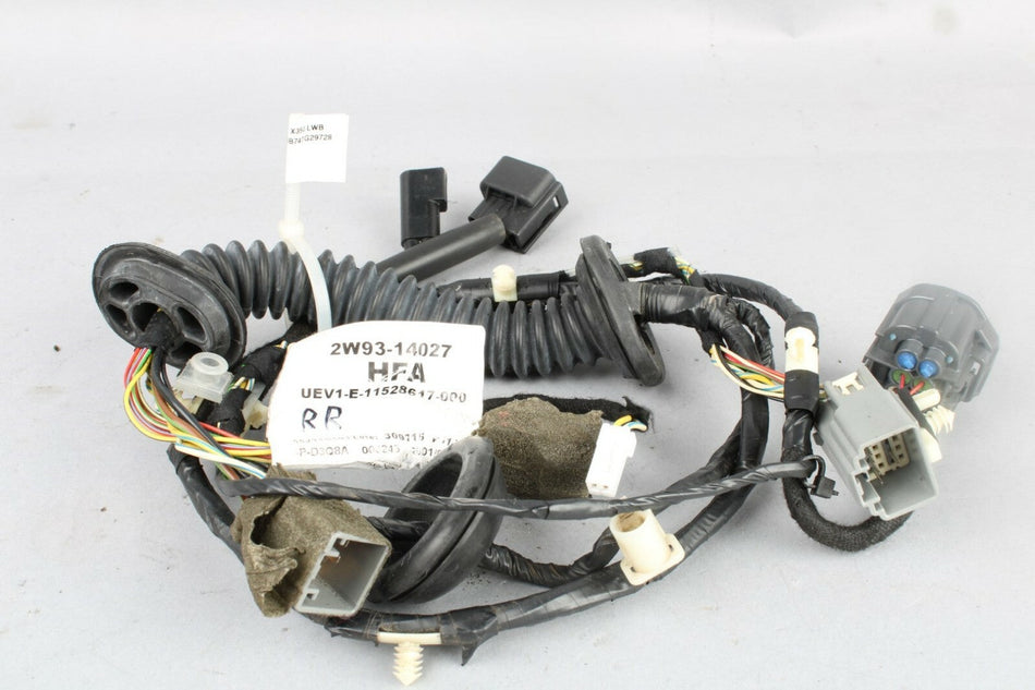 04-05 Jaguar XJ8 XJR X350 SWB Rear Right Passenger Side Door Wiring Harness OEM