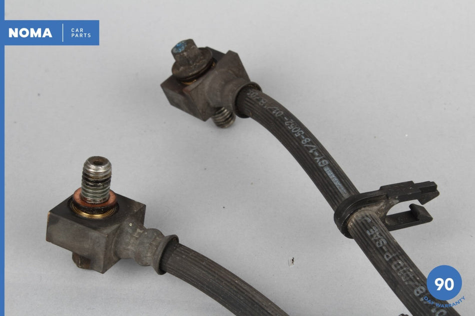 00-02 Jaguar S-Type X200 Front Right & Left Side Brake Hydraulic Hose Set OEM