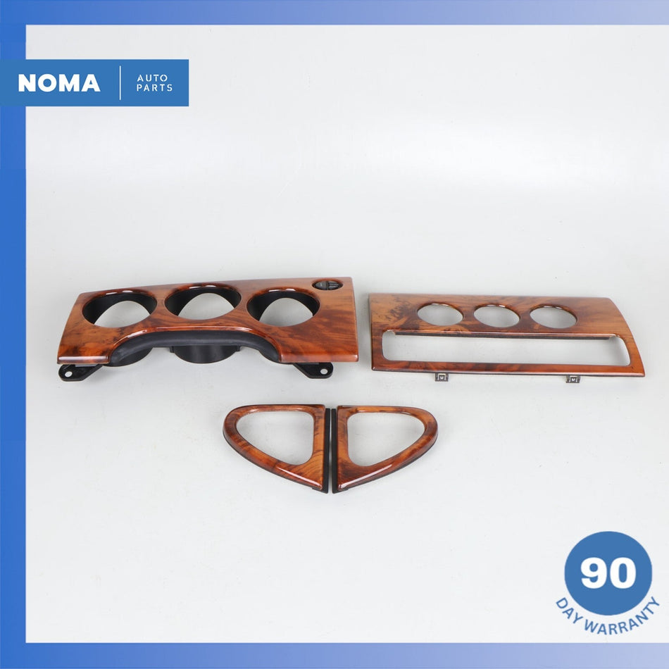 97-00 Jaguar X100 XK8 XKR Dash Dashboard Cluster Bezel Trim Molding Set OEM