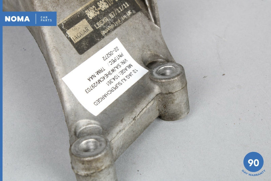 10-18 Jaguar XJ XJL X351 Engine Motor Lower Belt Idler Pulley Bracket OEM