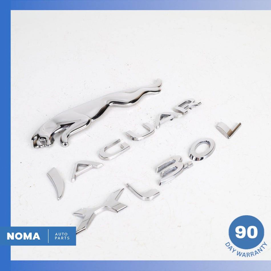 14-19 Jaguar X351 XJL 3.0L Rear Trunk Emblem Logo Badge Set OEM