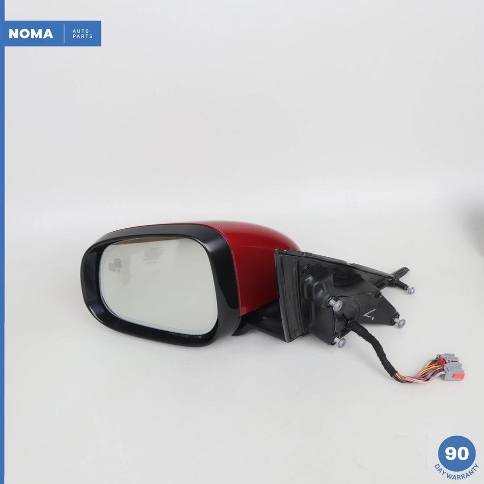 10-15 Jaguar X250 XF XFR Left Driver Side Rear View Mirror w/ Blind Spot Red OEM