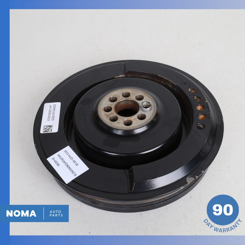 2013 Audi D4 A8L Engine Crankshaft Harmonic Balancer Pulley 079105251AP OEM