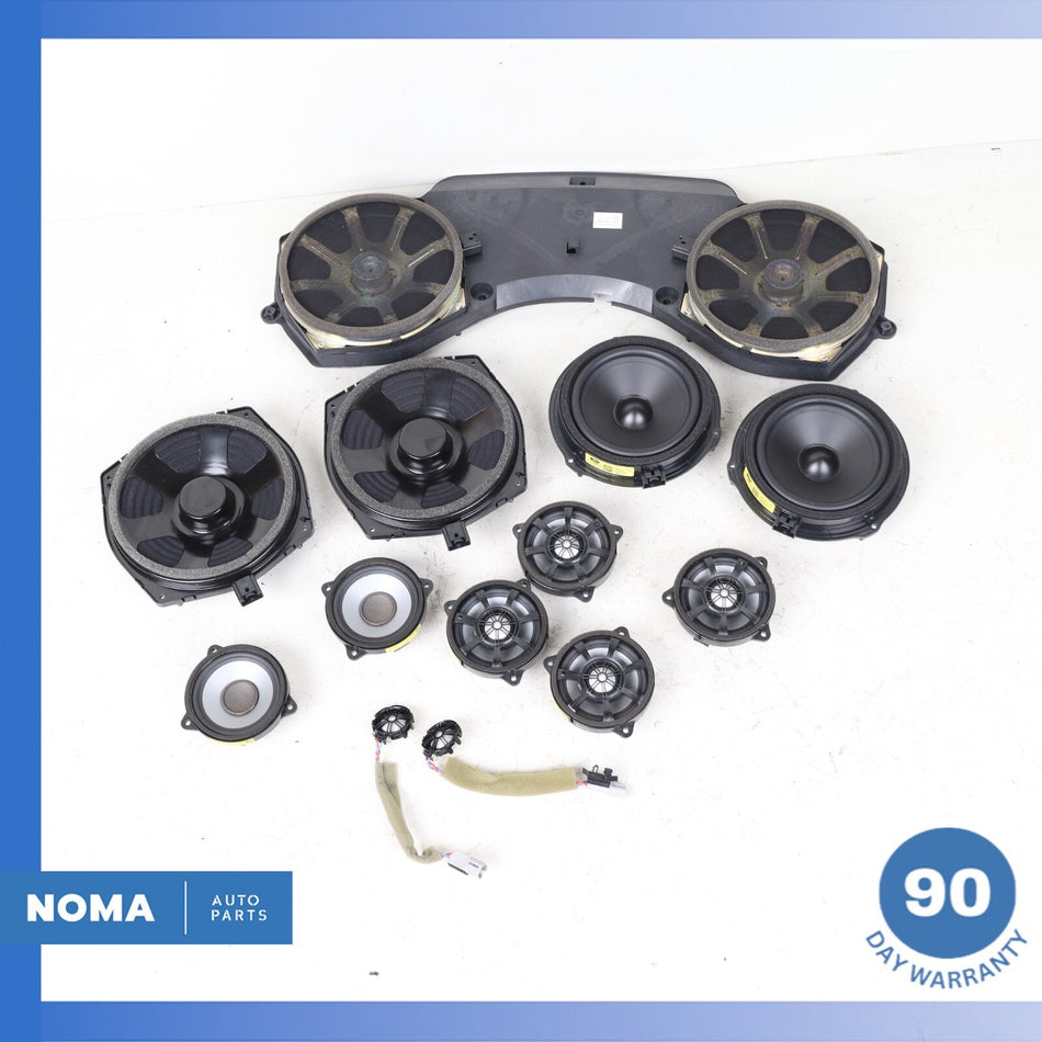 10-19 Jaguar X351 XJL XJR Front & Rear 1200W Premium Speaker Set OEM 28k