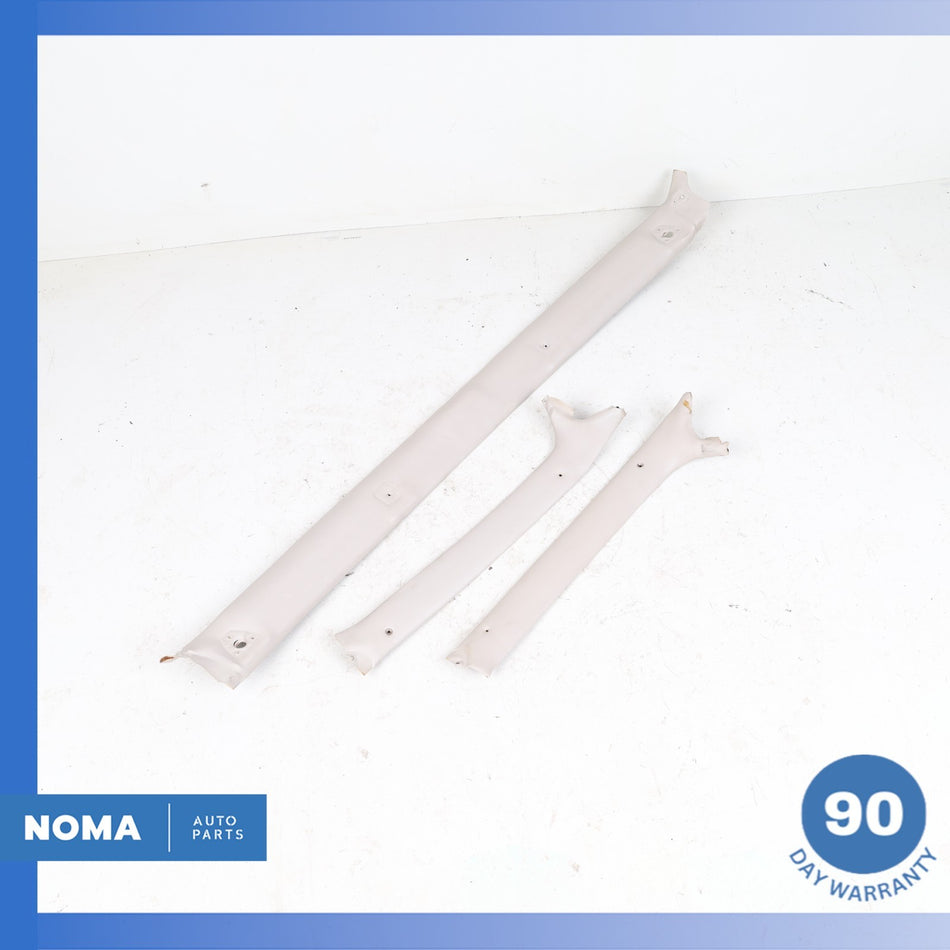 86-96 Jaguar XJS Series 3 Convertible Top Roof Headliner A-Pillar Trim Set OEM