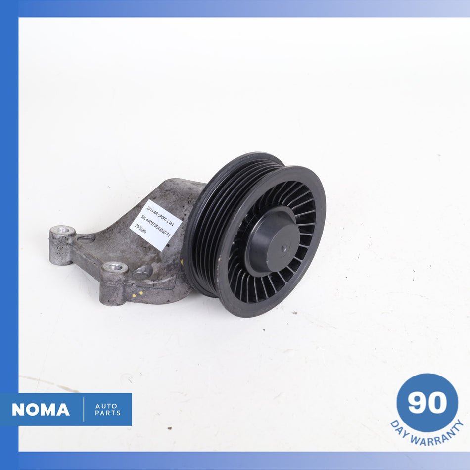 2014 LR Range Rover Sport L494 Engine Belt Idler Pulley Bracket w/ Pulley OEM