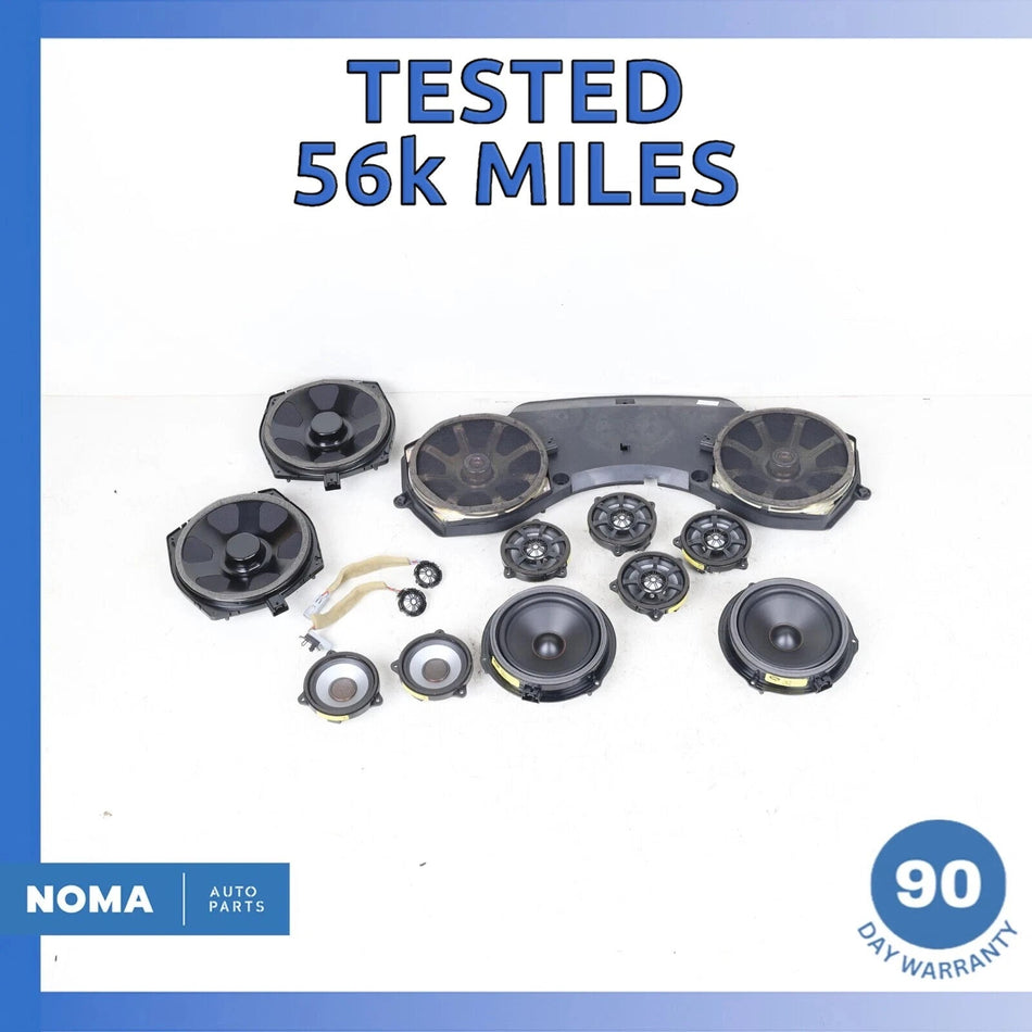 10-19 Jaguar X351 XJL XJR Front & Rear 1200W Premium Speaker Set OEM 56k